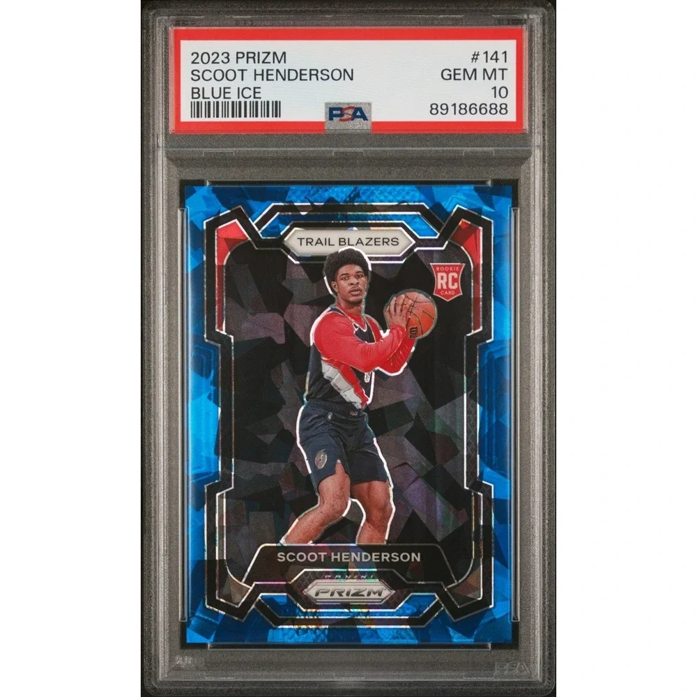 2023-24 Prizm‎ Scoot Henderson Blue Ice /125 PSA 10 Gem Mint #141 Rookie Low pop